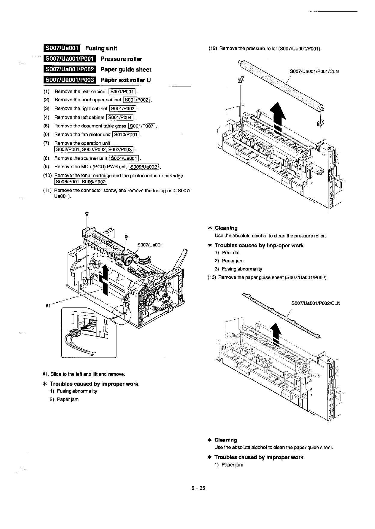 Xerox Printer XE60 62 80 82 84 Parts List and Service Manual-5